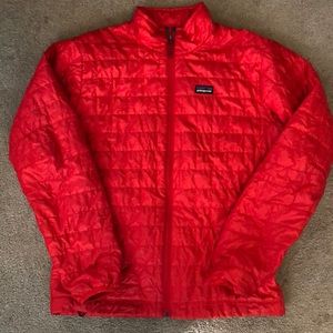 Men’s Patagonia nano puff puffer jacket - M - red